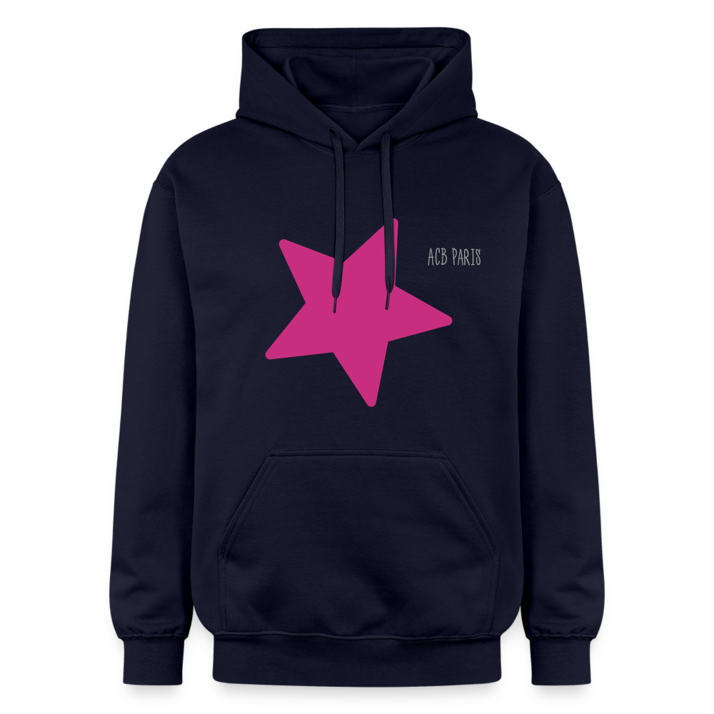 Sweat a capuche ACB- Étoile - bleu marine
