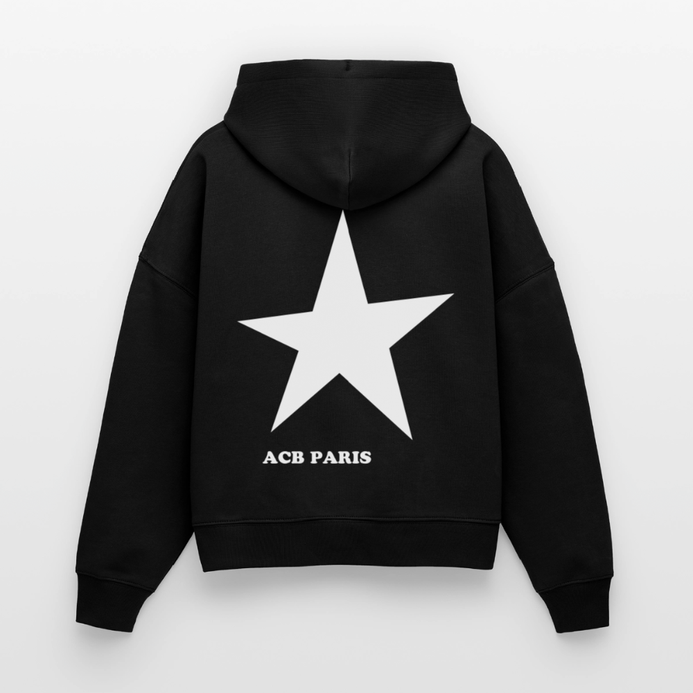 Hoodie star - black