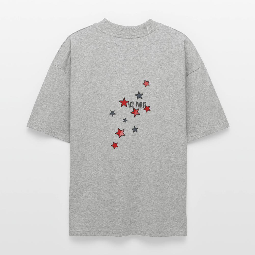 T-shirt Lune ACB-PARIS - gris chiné