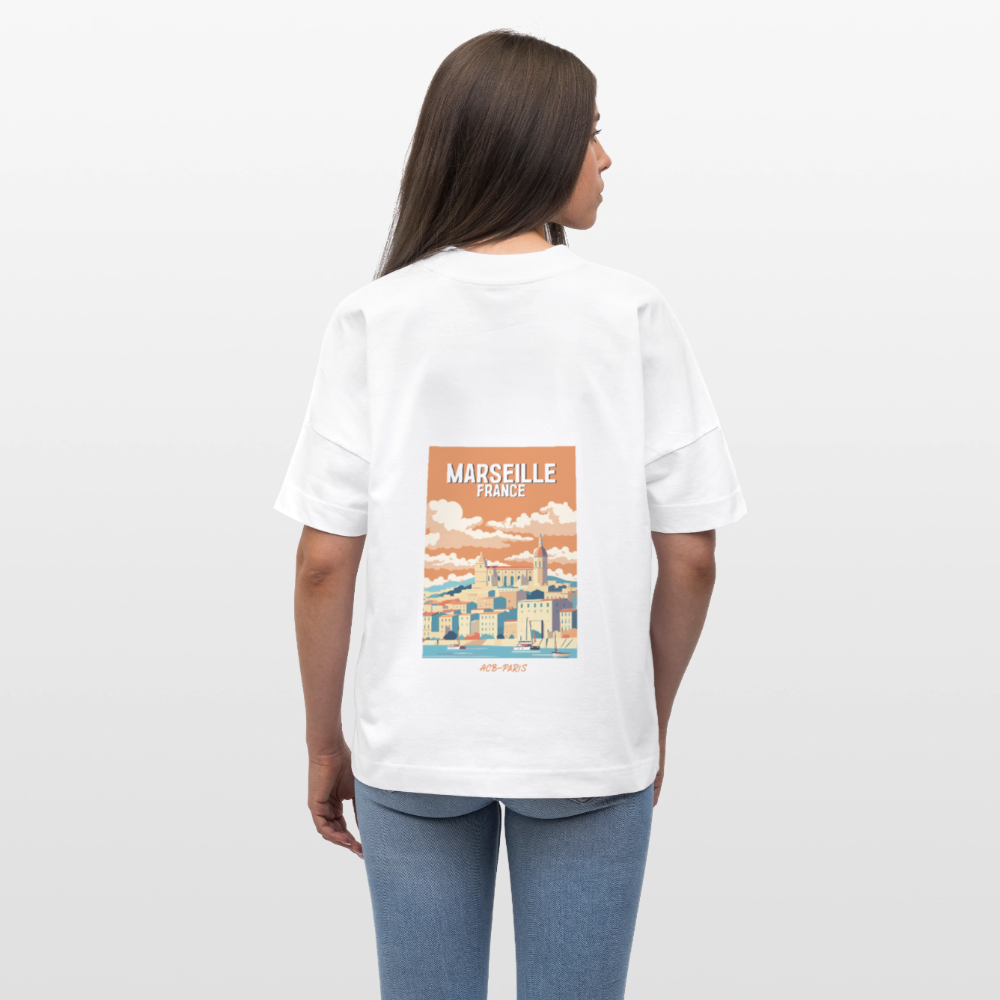 T-shirt Marseille ACB-PARIS - blanc