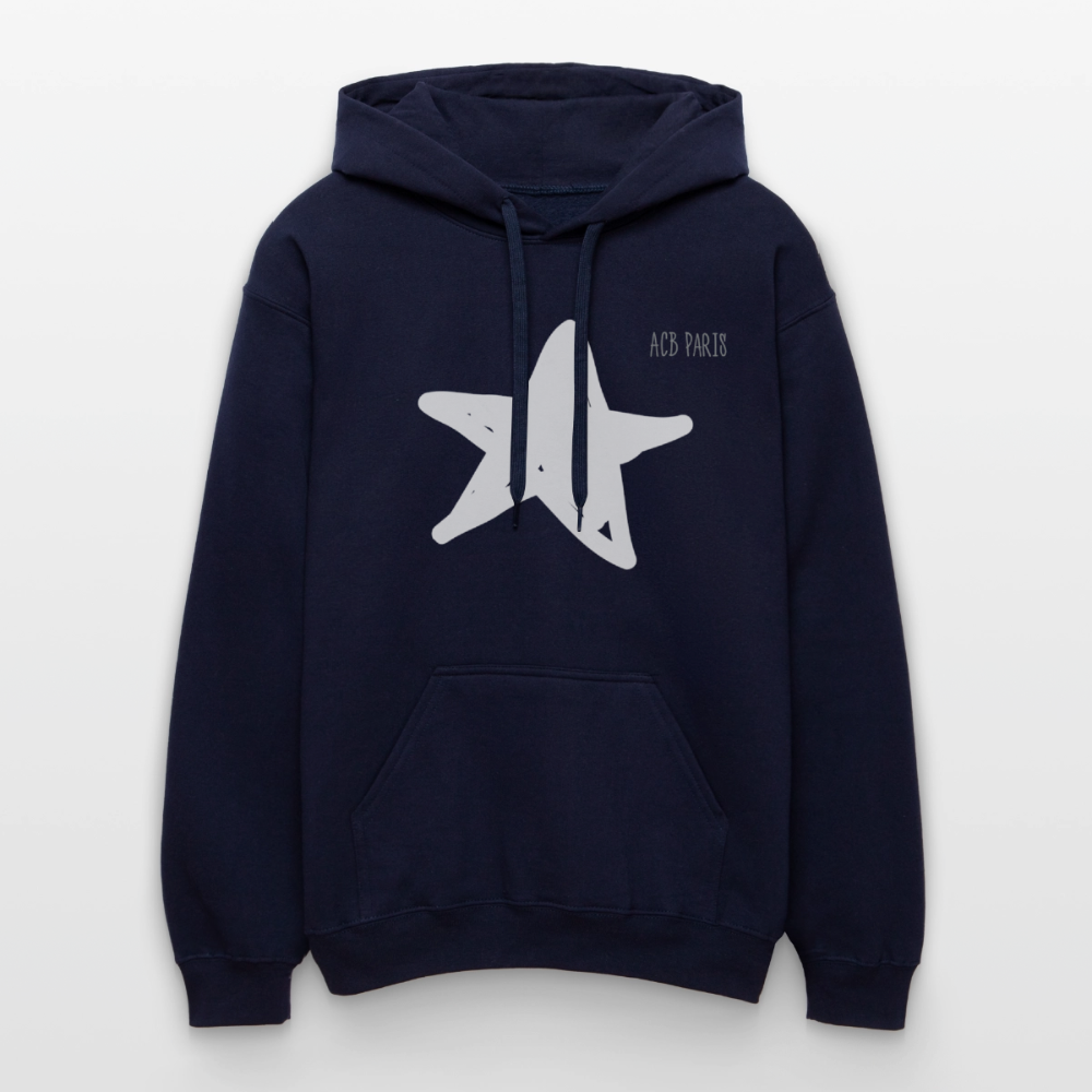 Sweat a capuche ACB- Étoile - bleu marine