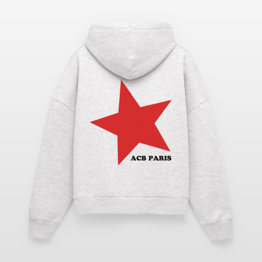 Hoodie boxy Star - cool heather grey