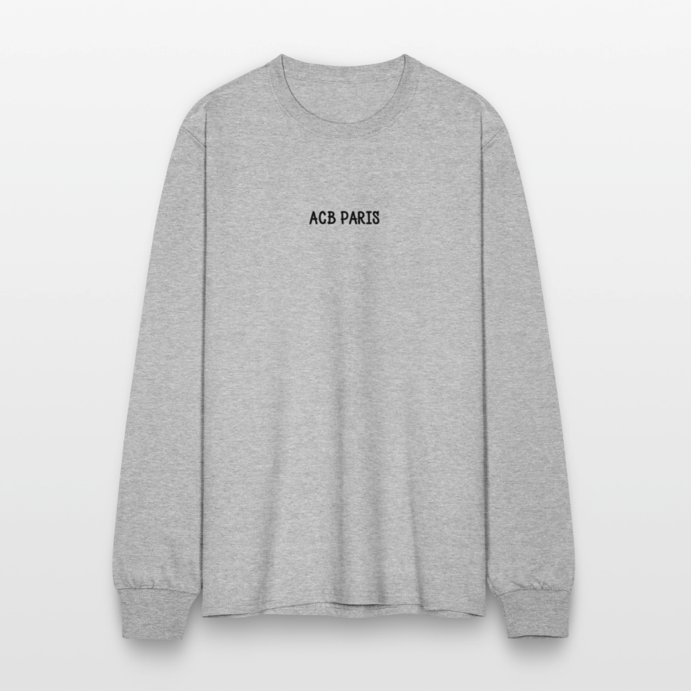 T-shirt à manches longues Homme - heather gray