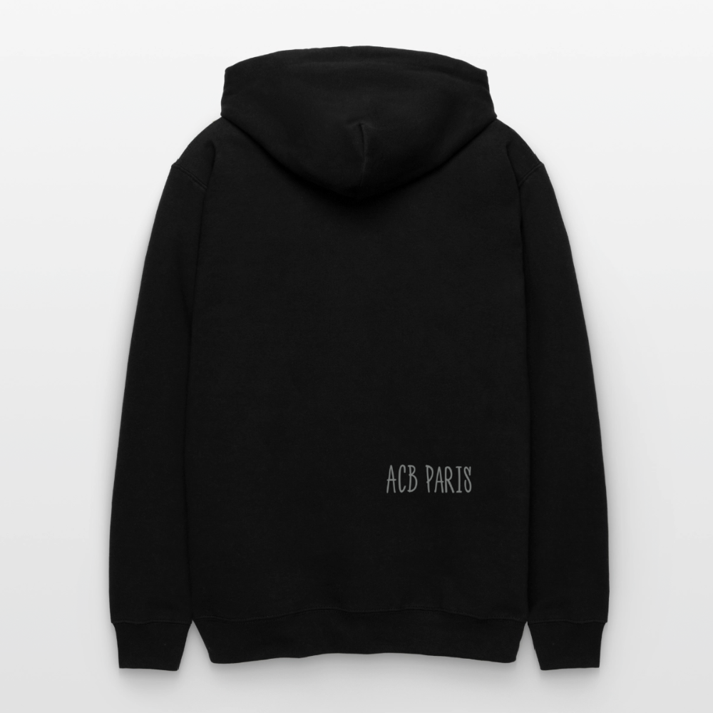 Sweat a capuche ACB- Étoile - noir