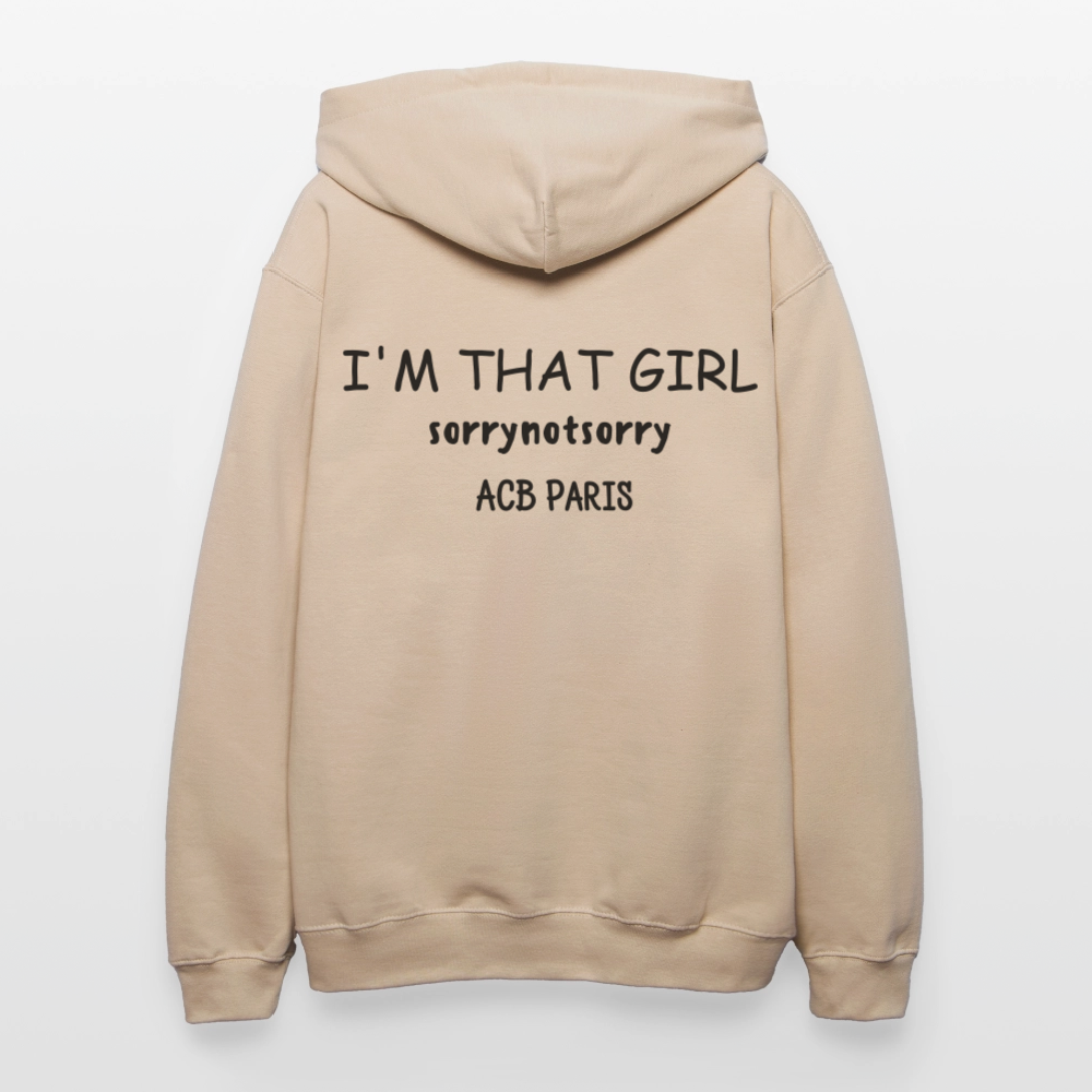 Sweat à capuche that girl - jaune sable