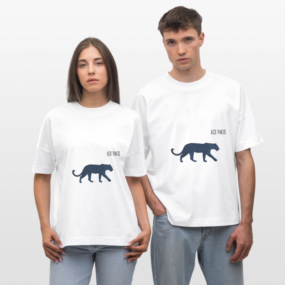 T-shirt Léopard ACB-PARIS - blanc