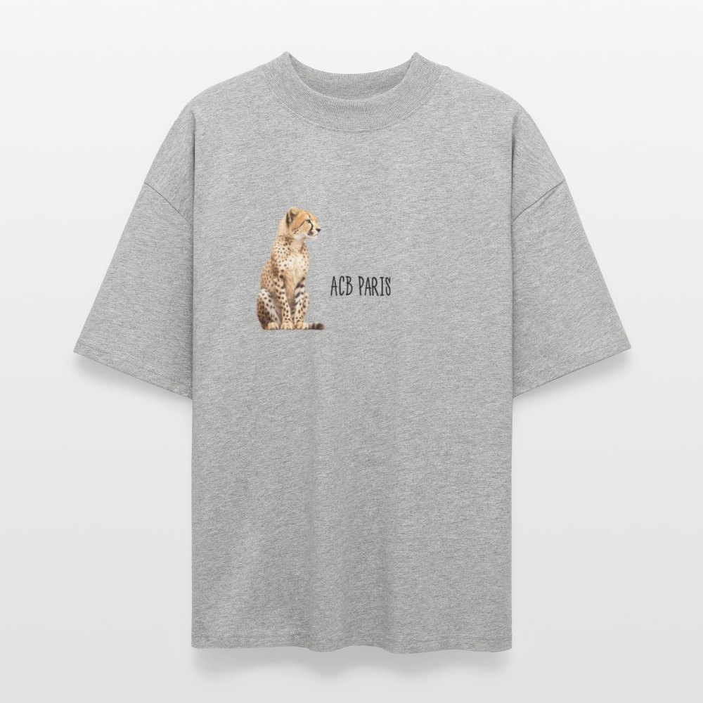 T-shirt Léopard ACB-PARIS - gris chiné