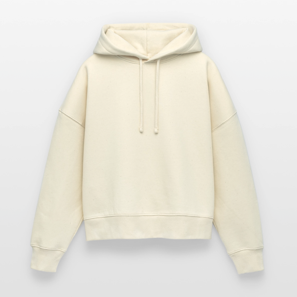 Hoodie boxy Disco Ball - natural raw