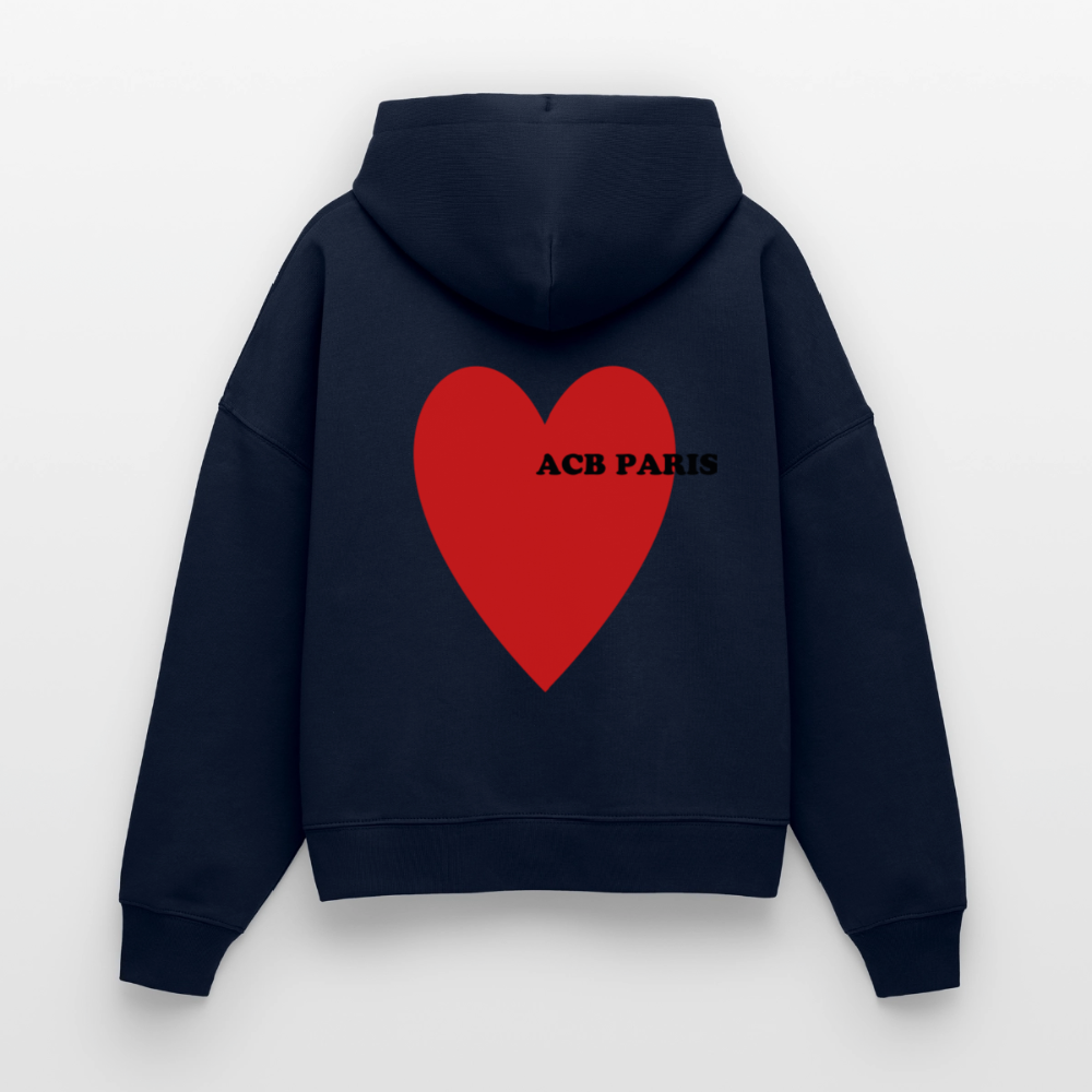 Hoodie love ACB-Paris - french navy
