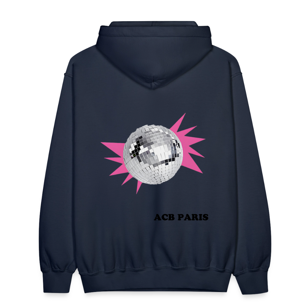 Hoodie Disco Ball Pink - navy