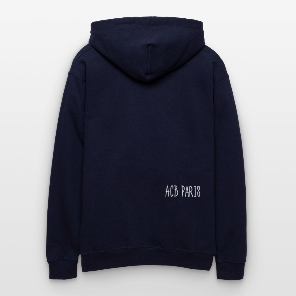 Sweat à capuche étoilé oversize unisexe - bleu marine