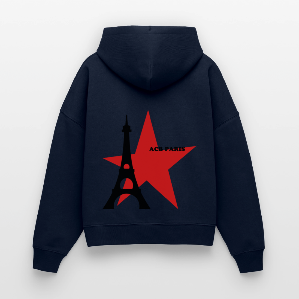 Hoodie boxy Disco Ball - french navy