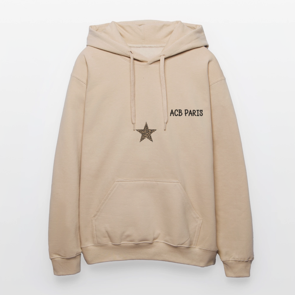 Sweat à capuche Free spirit - jaune sable