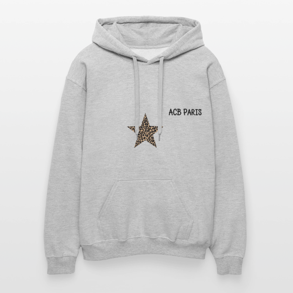 Sweat à capuche Free spirit - gris clair chiné