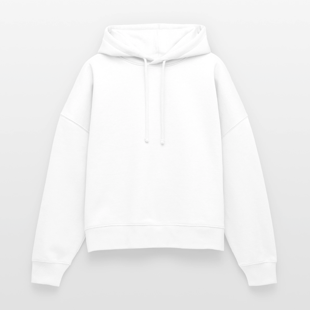 Hoodie boxy Disco Ball - white