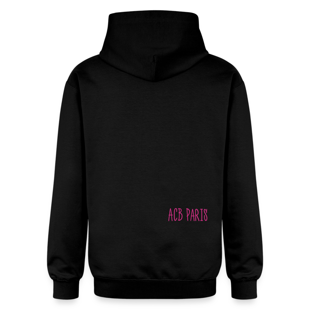 Sweat a capuche ACB- Étoile - noir