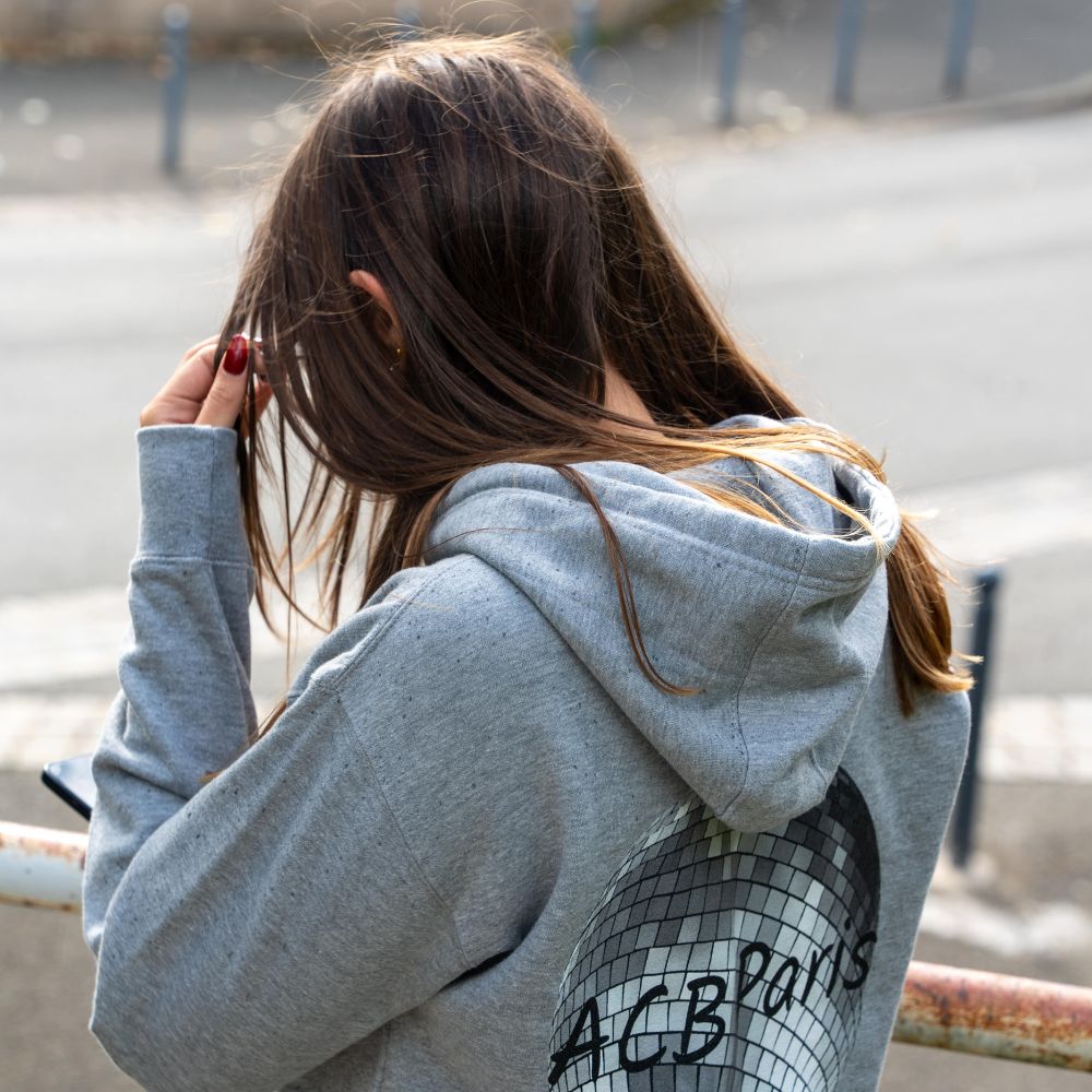 Sweat à Capuche Boule disco - ACB-Paris - ACB-PARIS