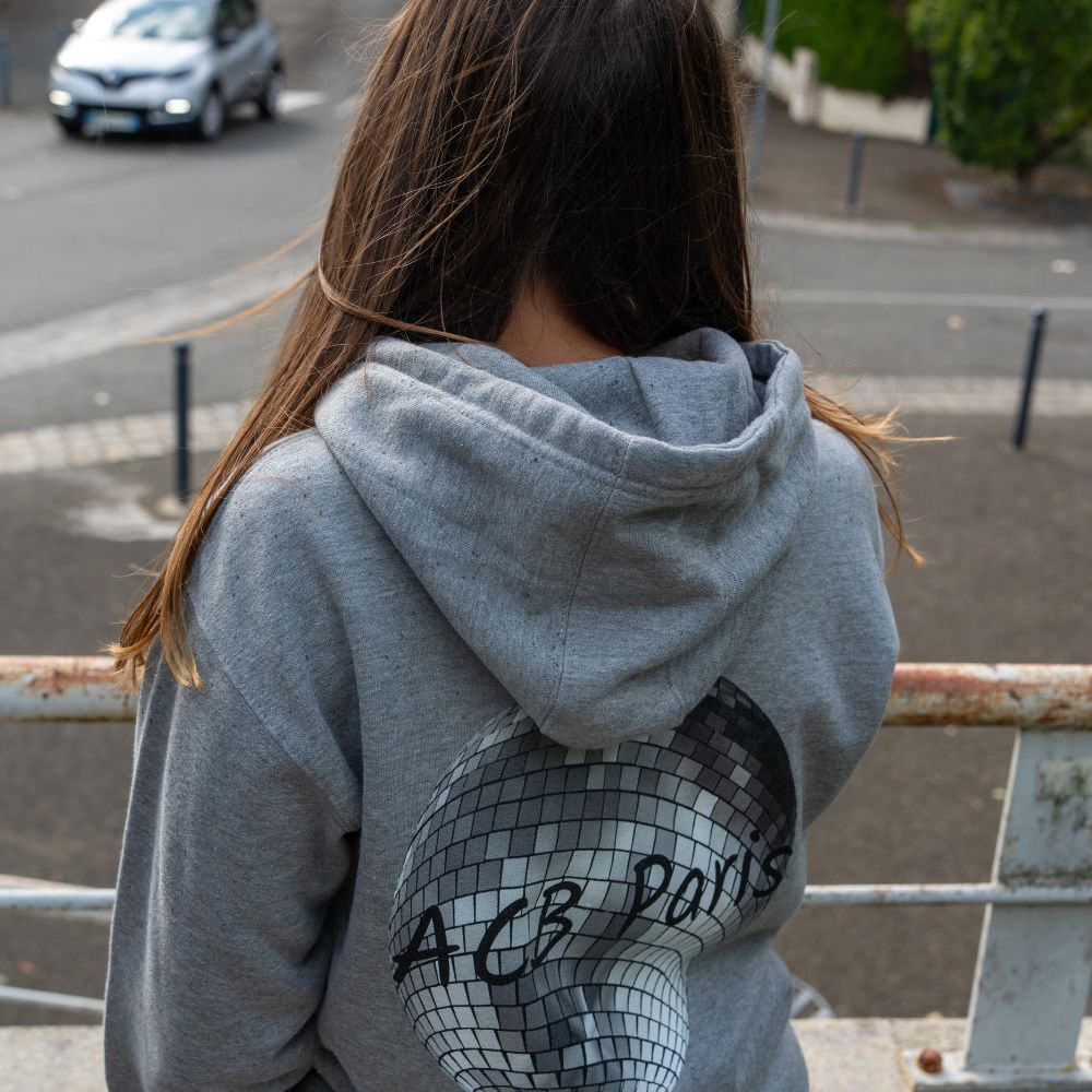 Sweat à Capuche Boule disco - ACB-Paris - ACB-PARIS