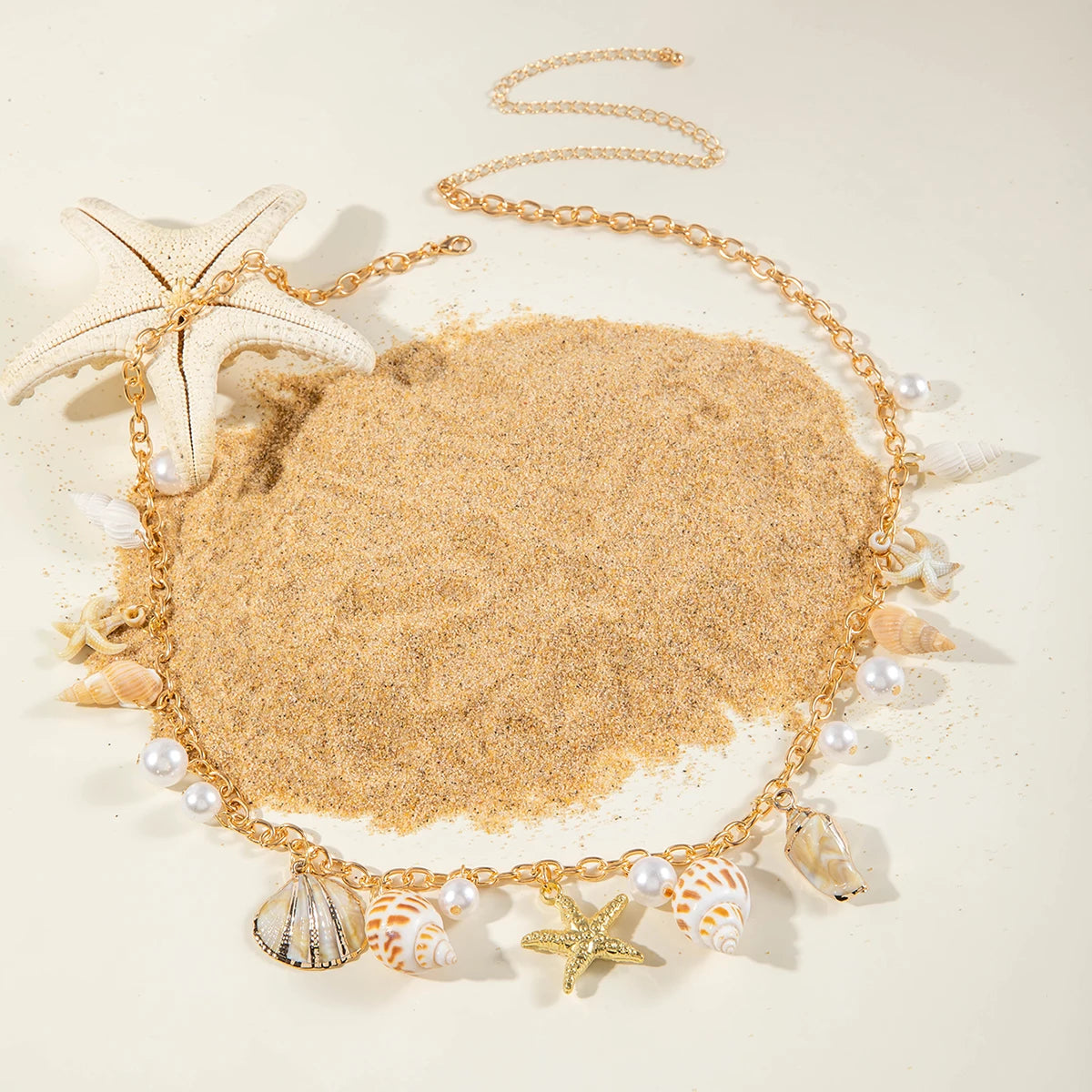 chaîne de taille coquillage - ACB-PARIS