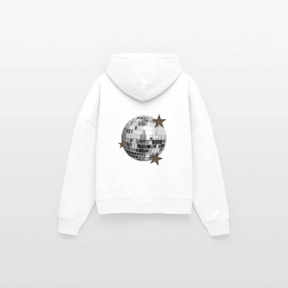 Hoodie boxy star disco léopard