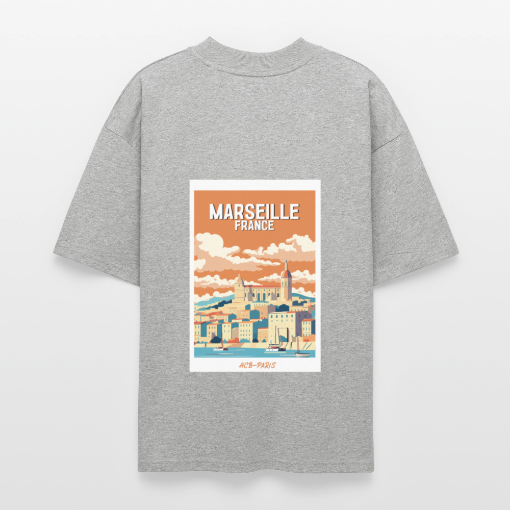 T-shirt Marseille ACB-PARIS - gris chiné