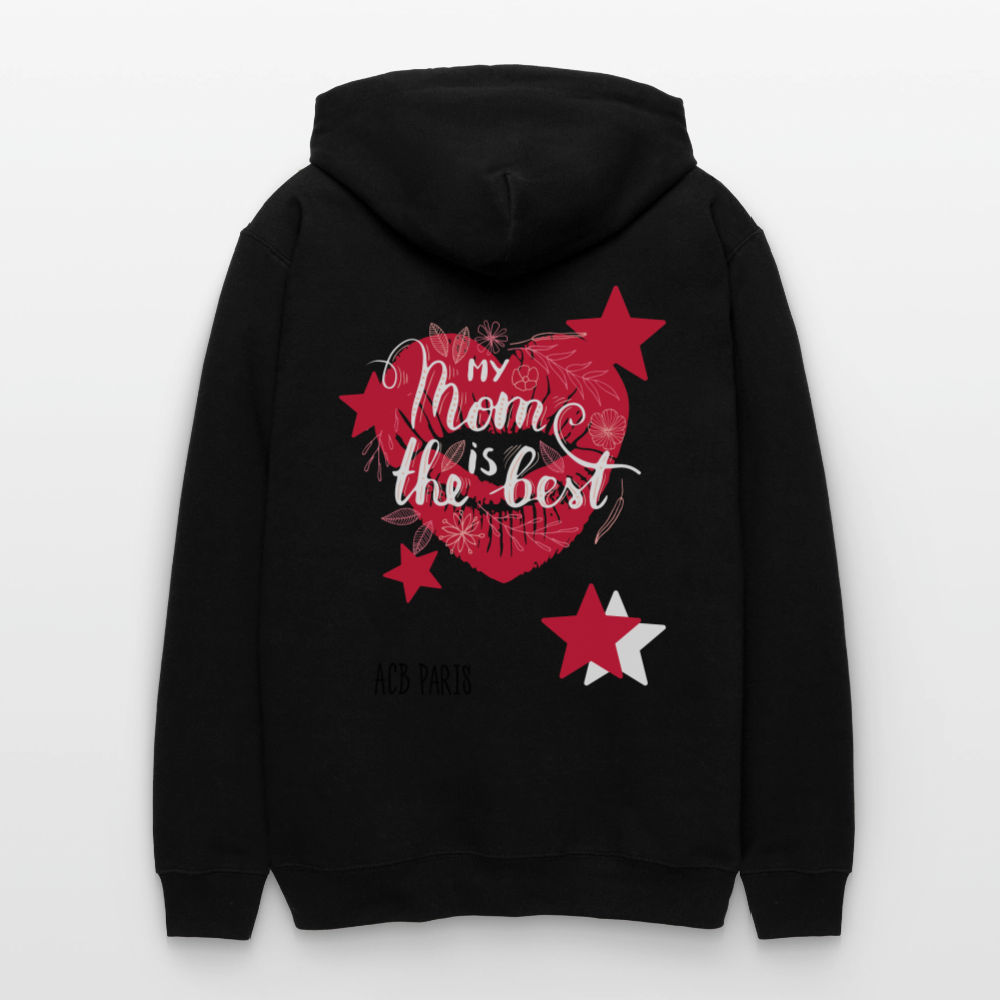 Sweat a capuche ACB-Paris my mome - noir