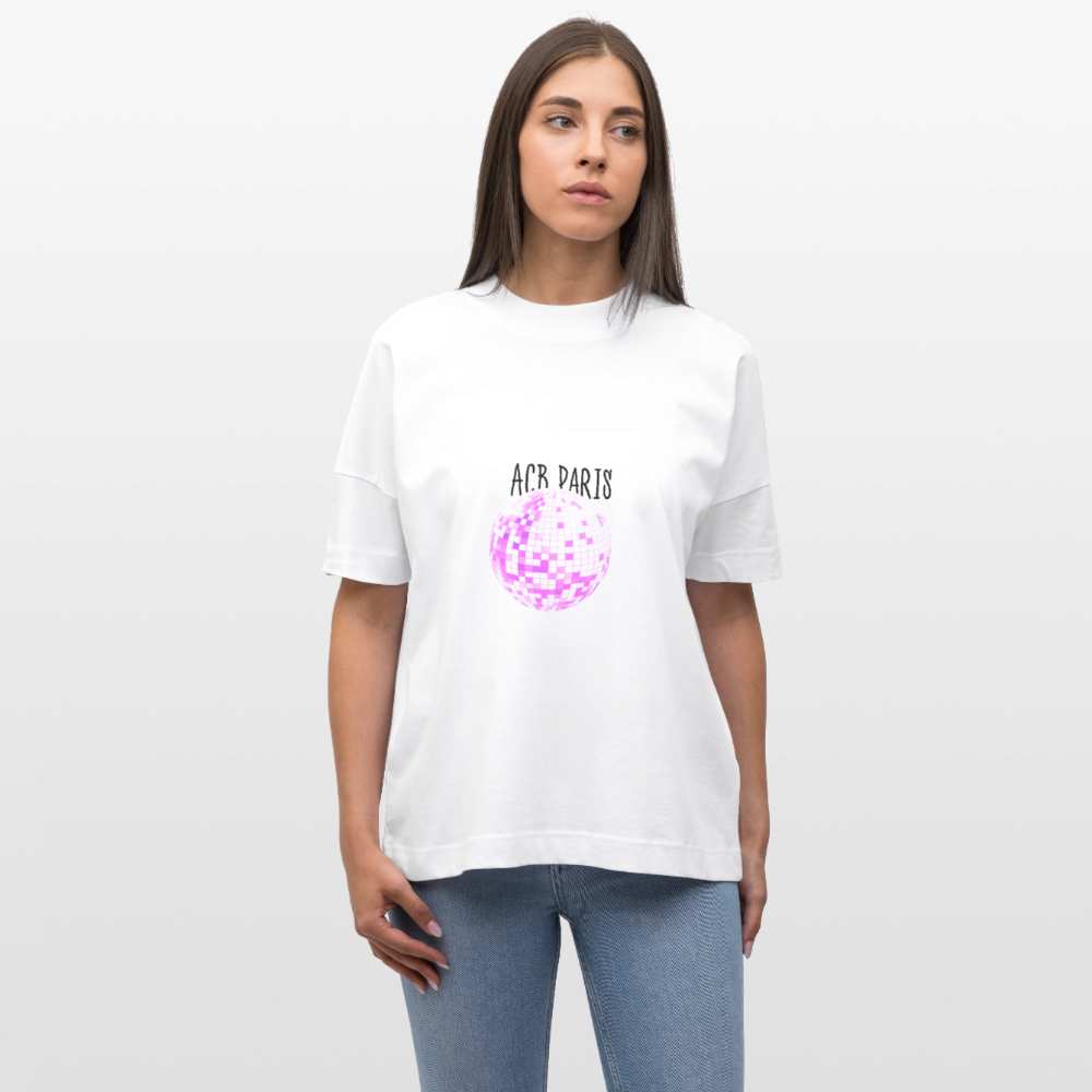 T-shirt boule Disco ACB-PARIS - blanc