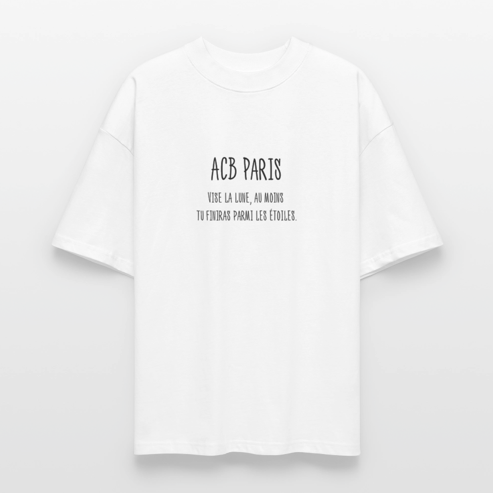 T-shirt Lune ACB-PARIS - blanc