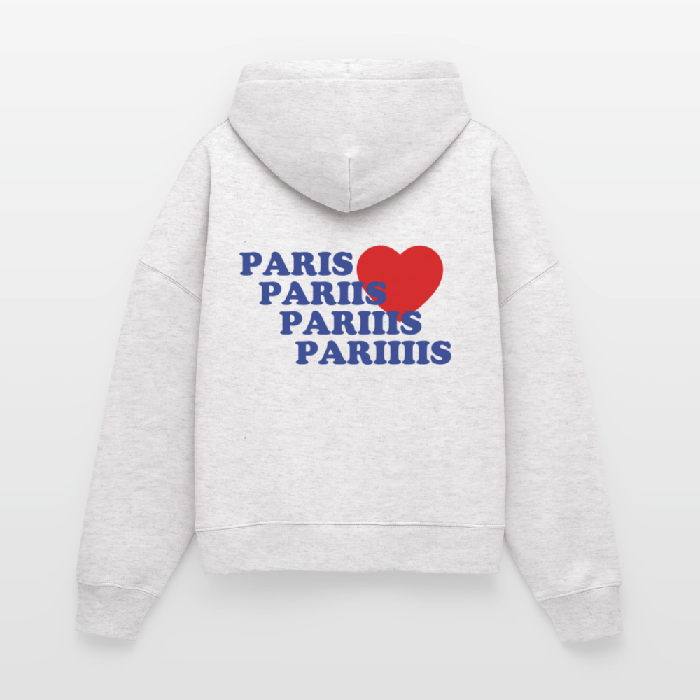 Hoodie love paris - cool heather grey