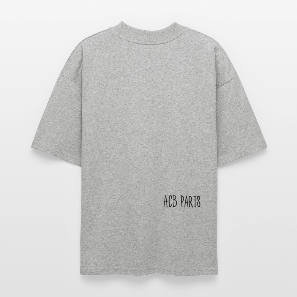 T-shirt Léopard ACB-PARIS - gris chiné