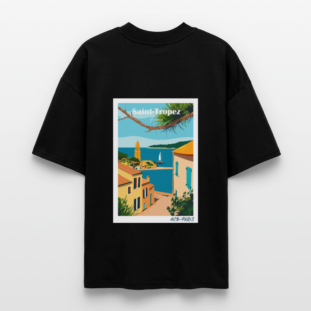 T-shirt saint-tropez ACB-PARIS - noir