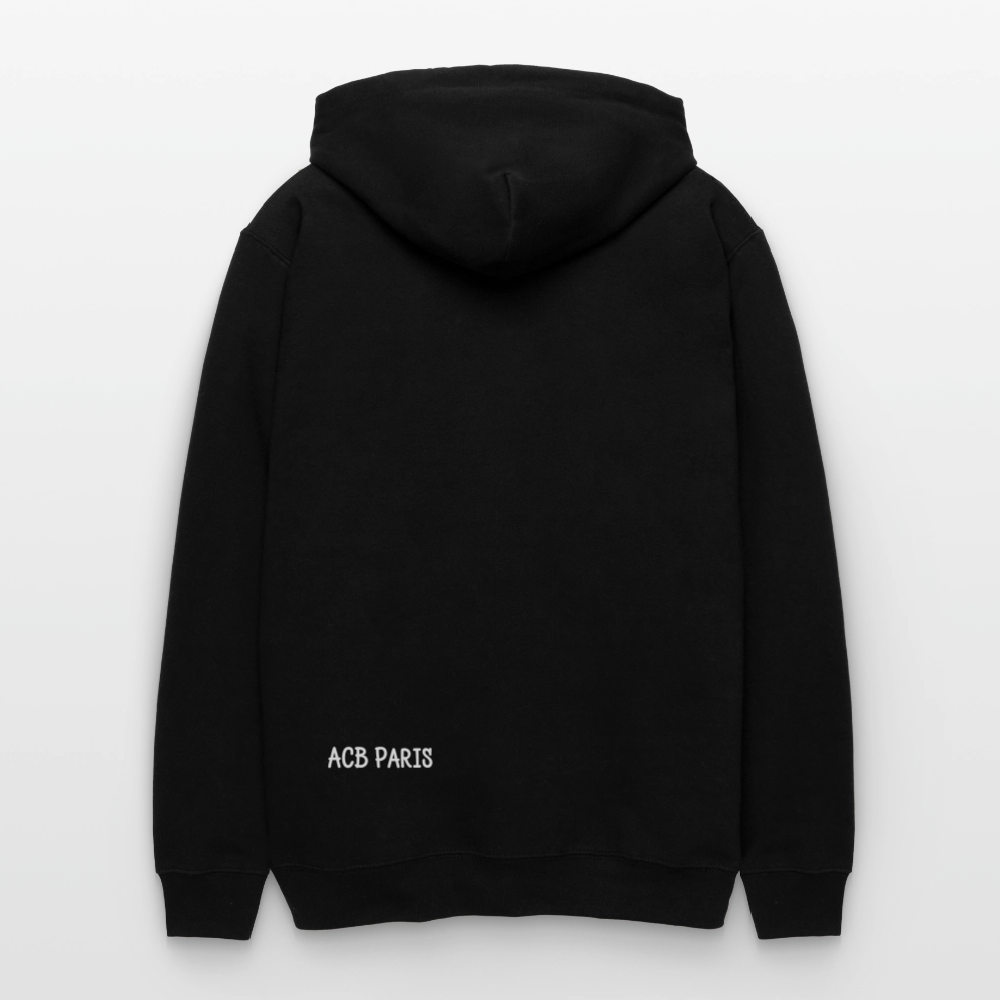 Sweat à capuche Coeur battant - noir