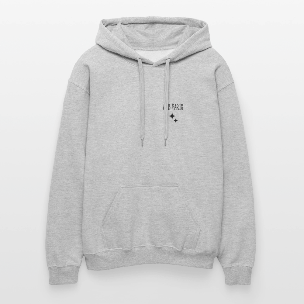 Sweat a capuche ACB-Paris cheval étoile - gris clair chiné