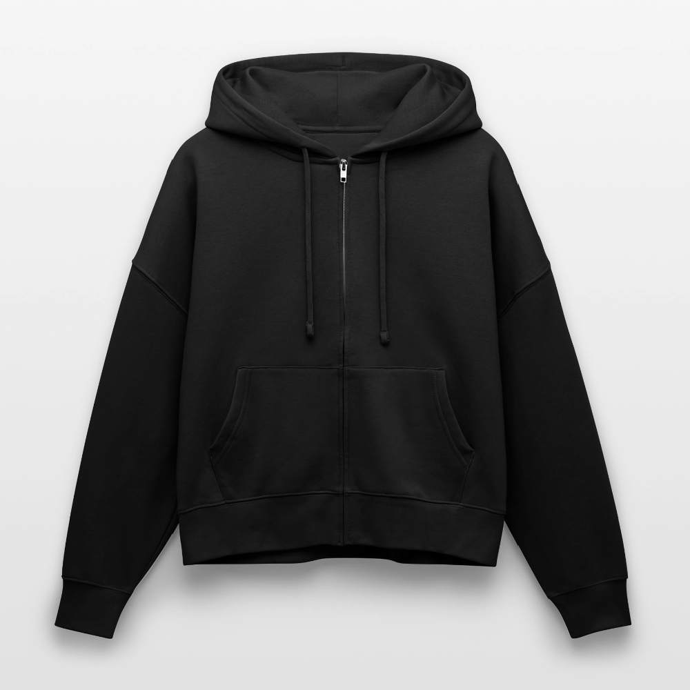 Veste cour à capuche bio boule disco pour Femme - noir