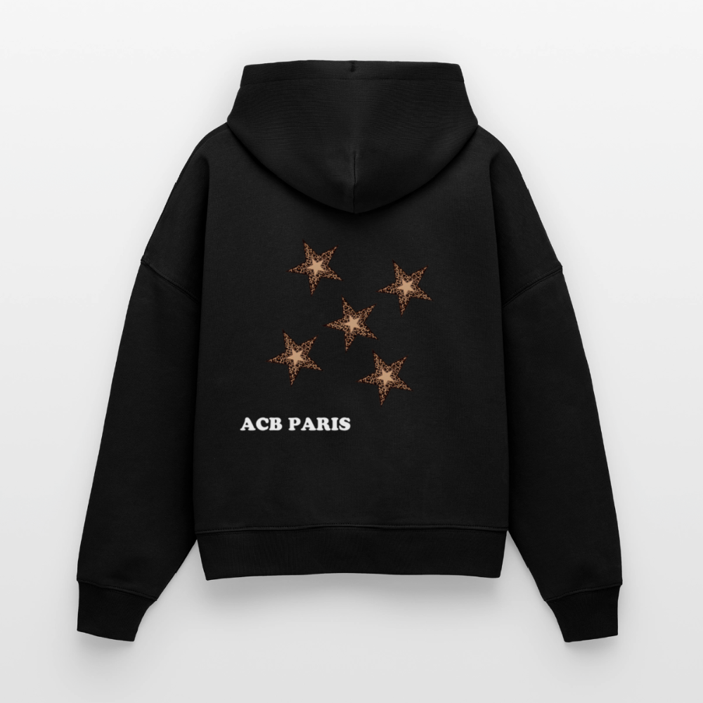 Hoodie boxy Disco Ball - black