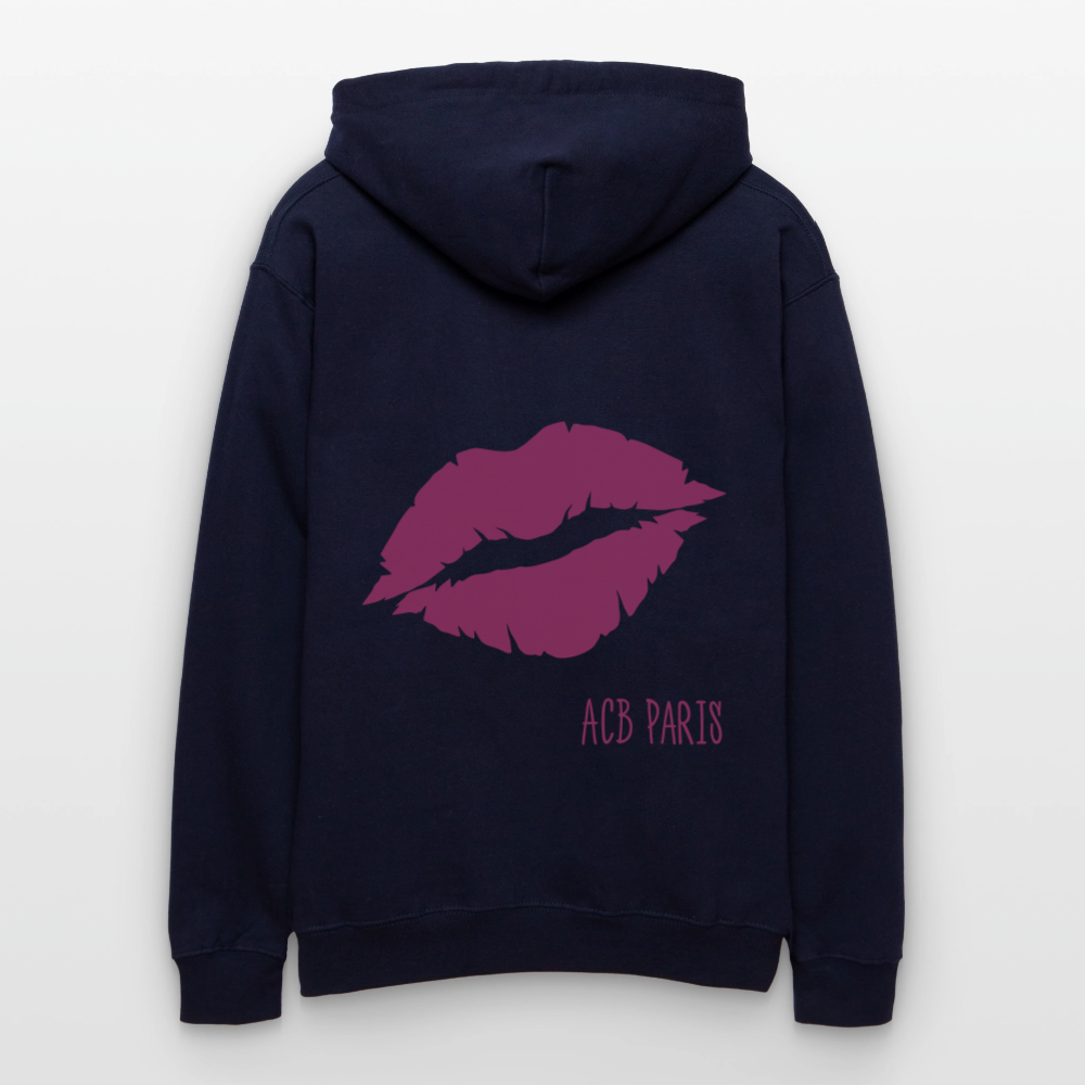 Sweat a capuche boule disco Standard ACB-Paris - bleu marine