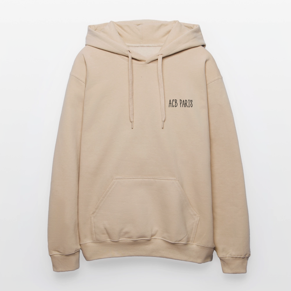 Sweat à capuche danceflore disco acb oversize unisexe - jaune sable