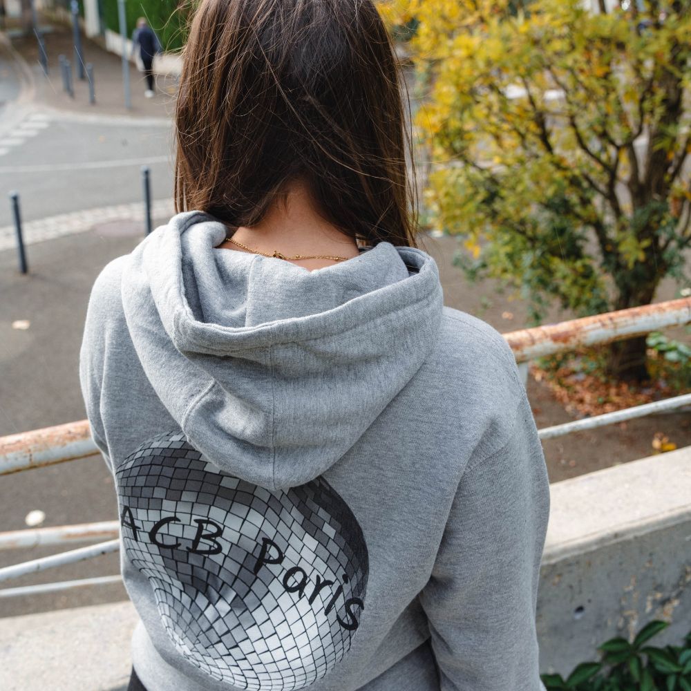 Sweat à Capuche Boule disco - ACB-Paris - ACB-PARIS