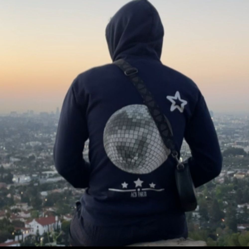 Sweat à Capuche Hoodie Disco Star - ACB-Paris 100% coton - ACB-PARIS