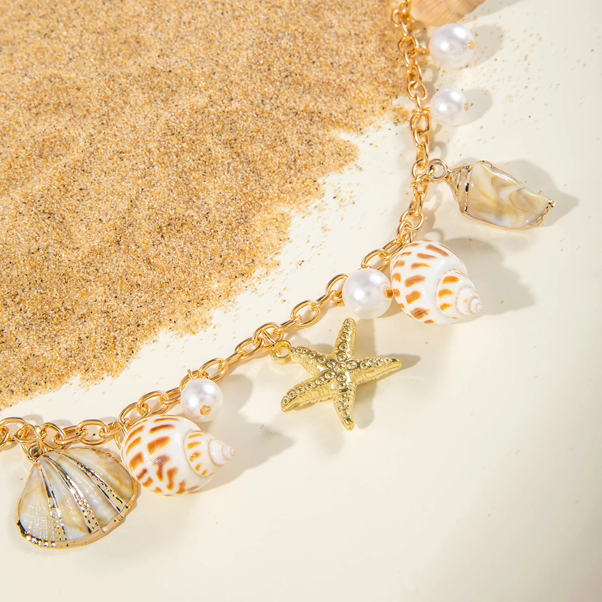 chaîne de taille coquillage - ACB-PARIS