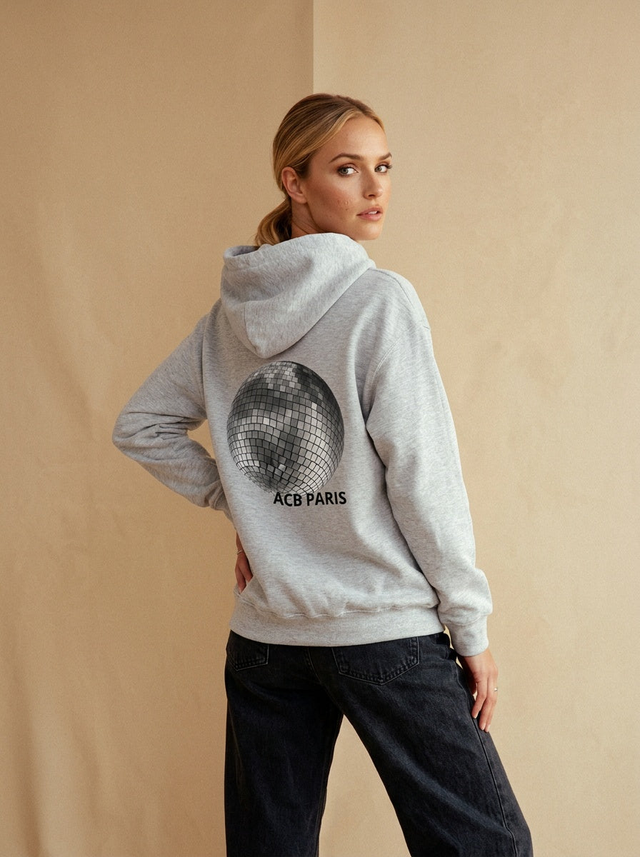 Sweat à capuche Boule disco
